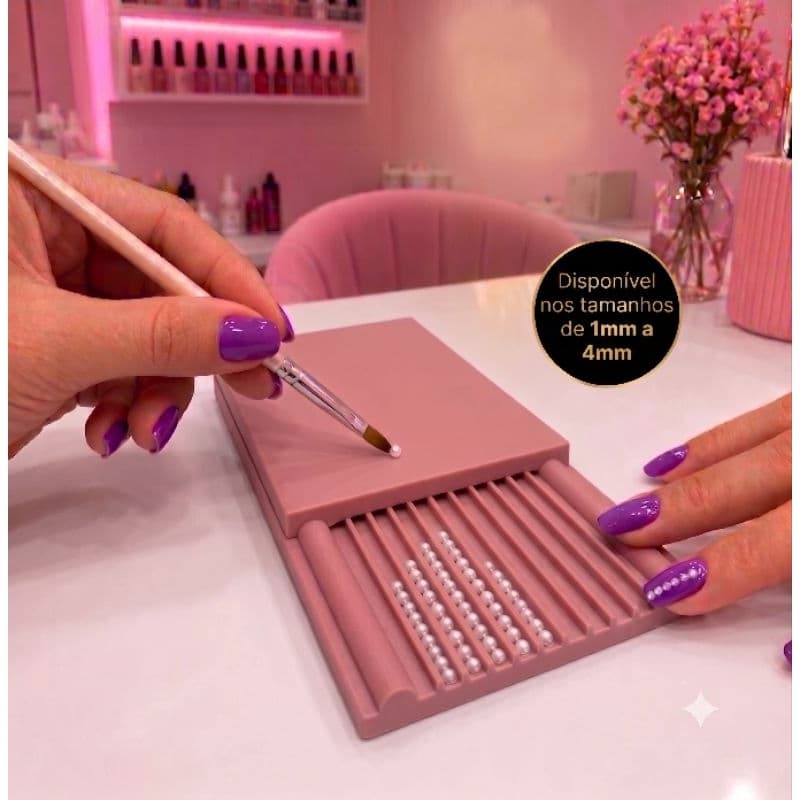 Placa Boleadora para Unhas de Gel | Formadora de Bolinhas 2mm a 4mm | para Nail Designer ou Artesanato
