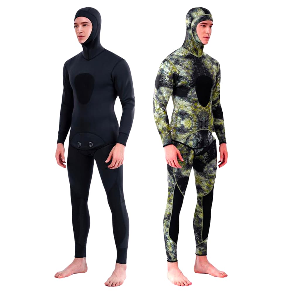Roupa Mergulho Com Capuz Neoprene 3mm Pesca Caça Sub Premium