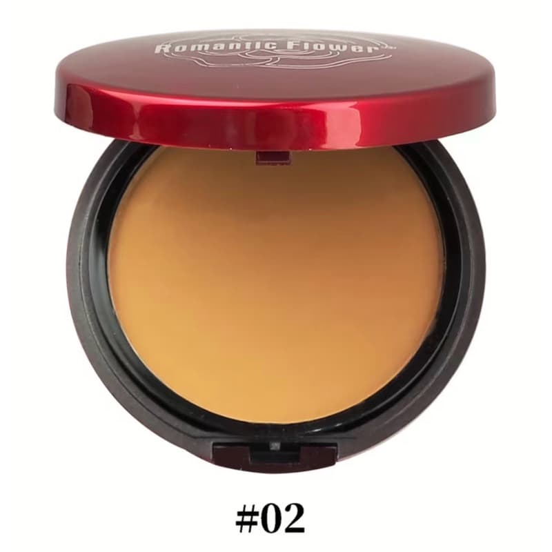 Compacto de Pó Compacto à Prova d'Água Natural Fosco de 6 Cores Adequado para Todos os Tipos de Pele com Espelho