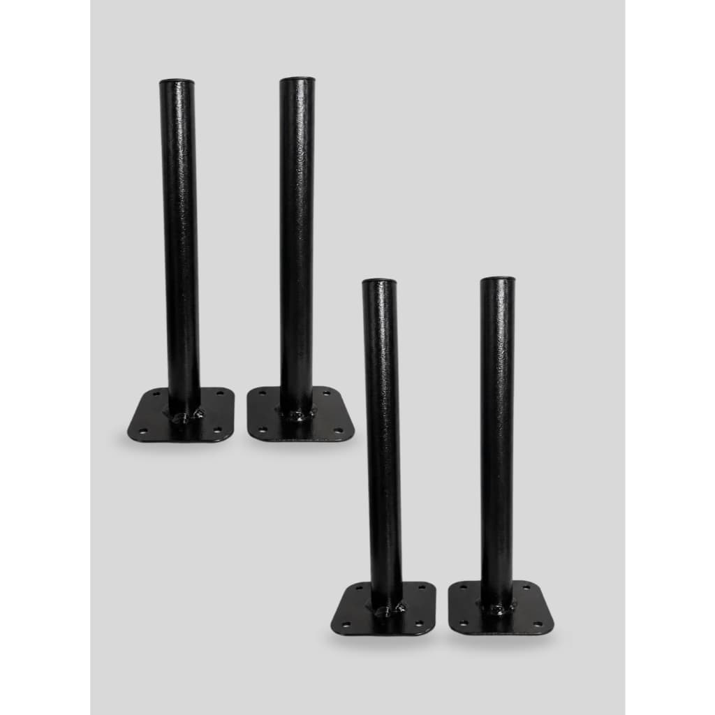 Kit 4 Suportes Para Anilhas Parede/Chão 25mm Aço Reforçado Até 75kg Academia Home Gym