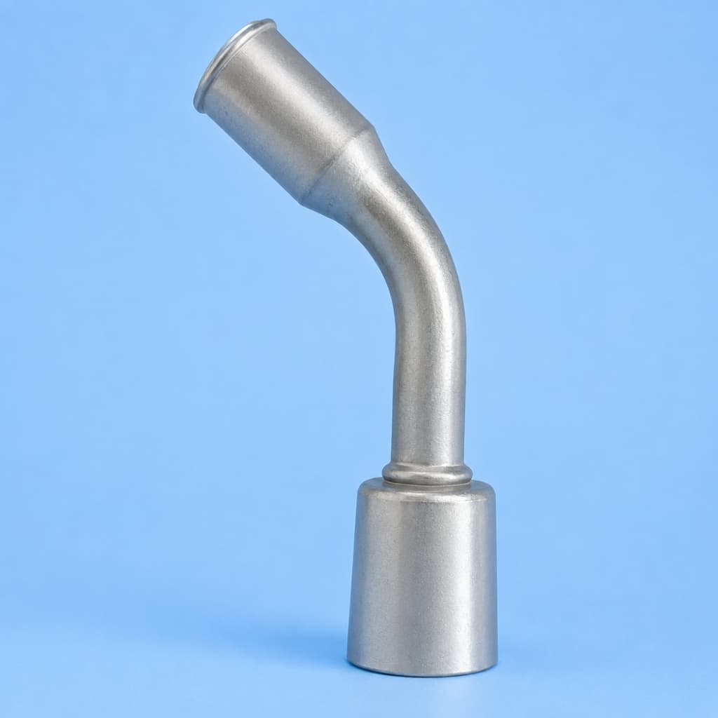 Conexão 45º Femea 12mm Spring Lock Mangueira Ar Condicionado Automotivo Aluminio