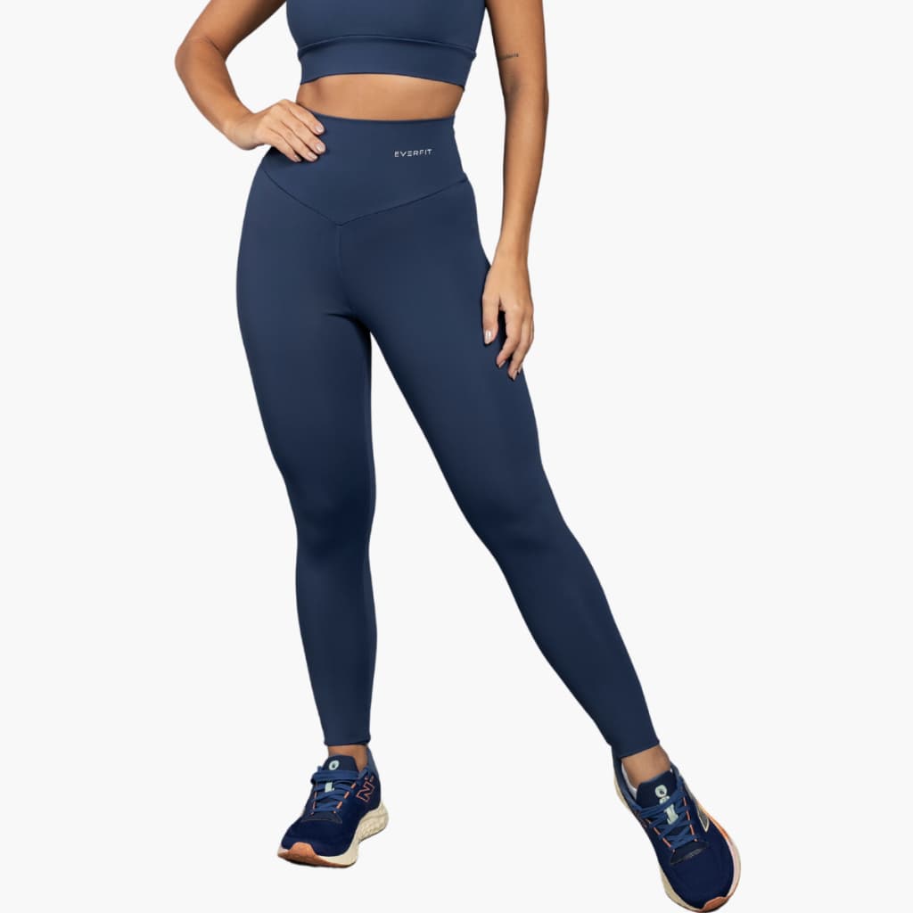 Legging Fitness Academia Corrida Feminina Sun em Poliamida Alta Compressão Zero Transparência Academia