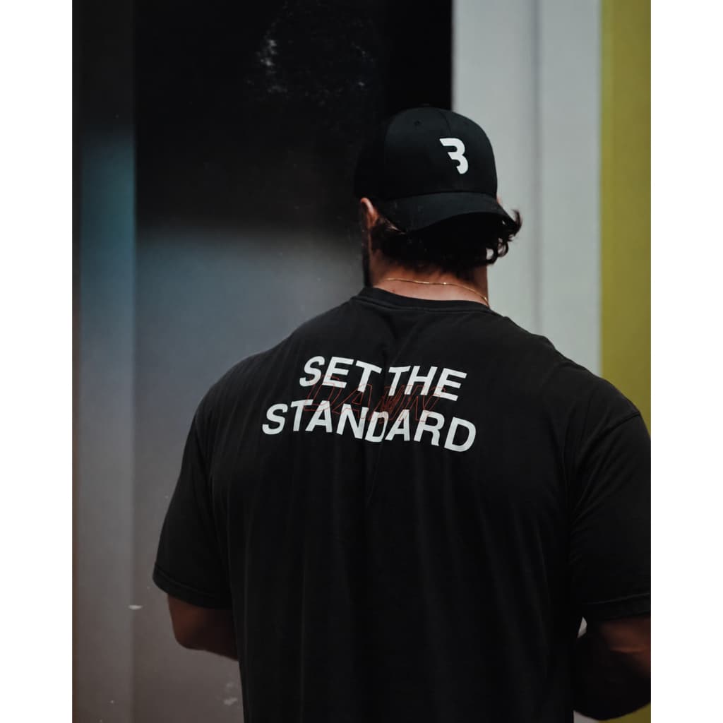 Camiseta Oversized Academia Set The Standard Treino 100% Algodão Hibrido Unissex Camiseta Premium