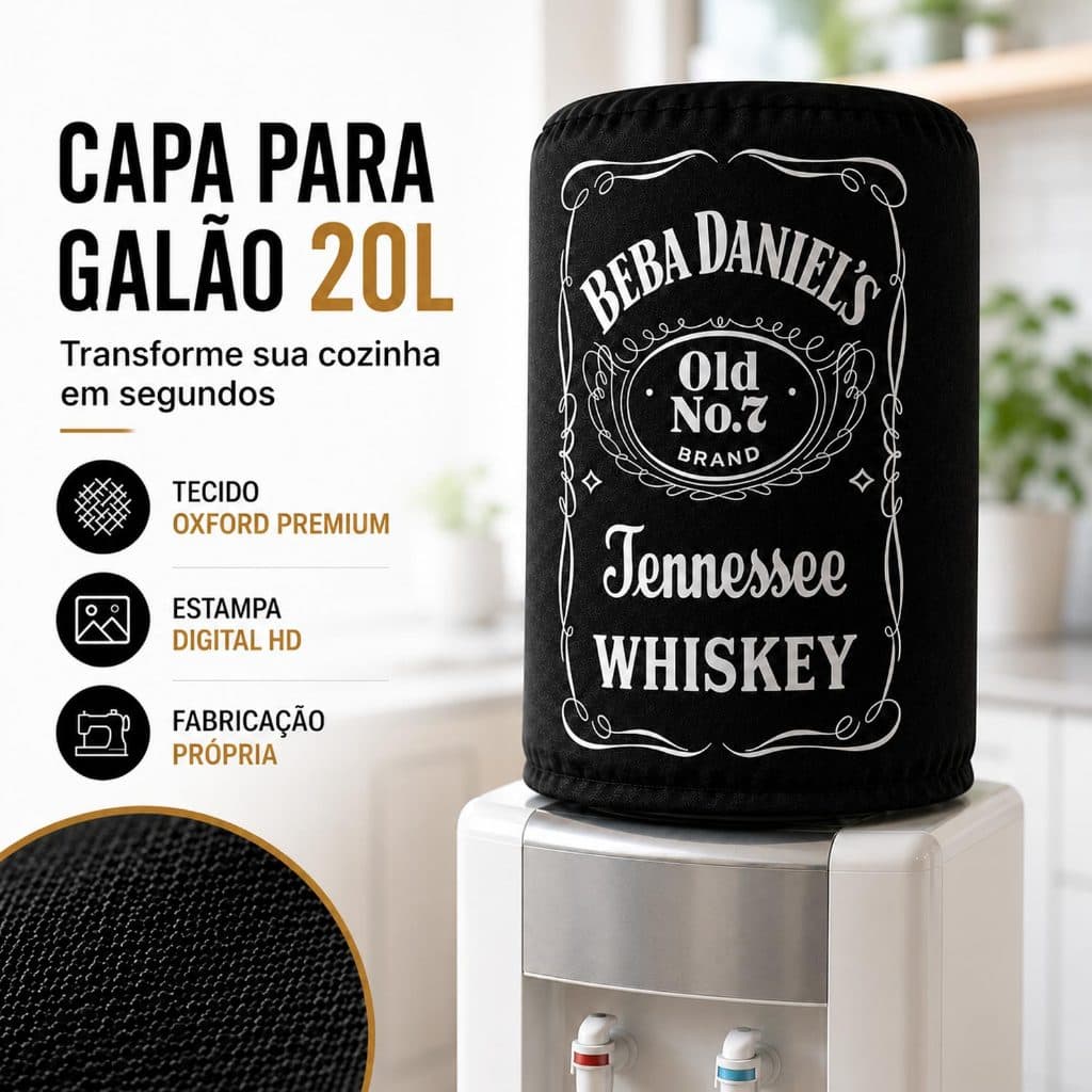 Capa Para Galão De Água 20L Com Estampa Moderna Vários Modelos