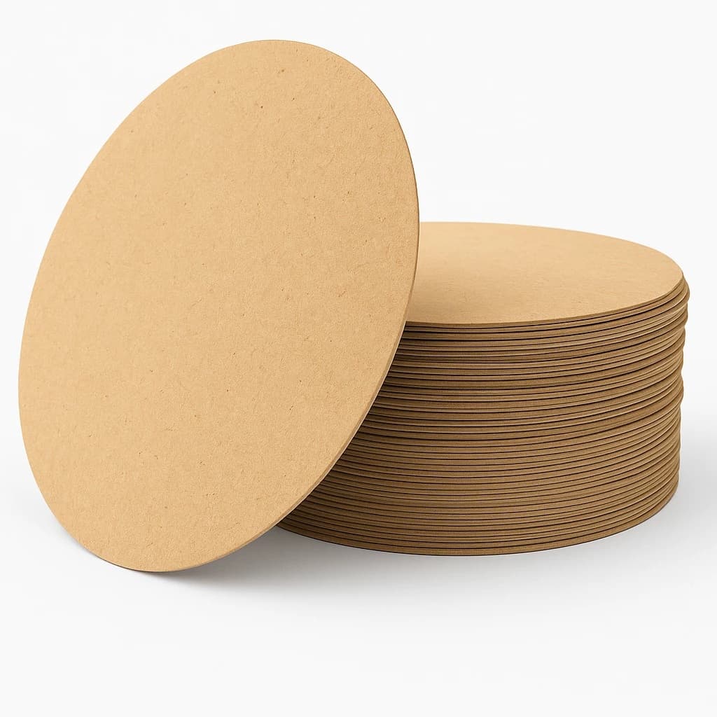 Kit 50 Supla Cru Circulo Base MDF Vários Tamanhos Pintura Pirografia - Decoração de Mesa, Artesanato Suplat, Porta Prato