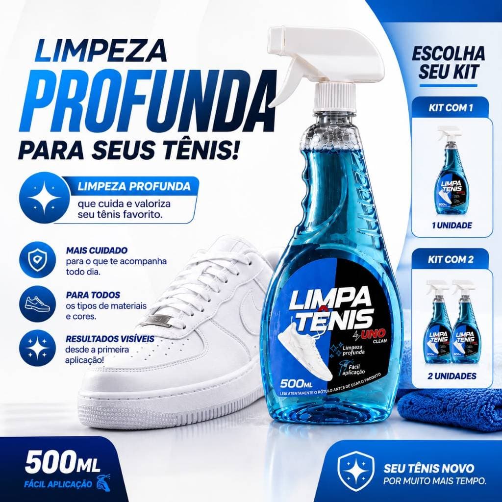 Limpa Tênis Provita 500ml – Remove Encardido e Sujeira Pesada | Branco de Novo