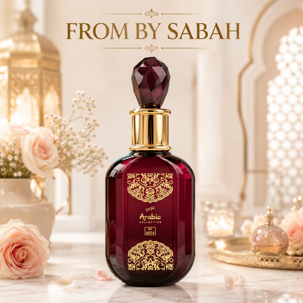 Perfume Árabe Feminino From By Sabah Arabic Collection 25 ml Alta Fixação Eau de Parfum Intenso Oriental