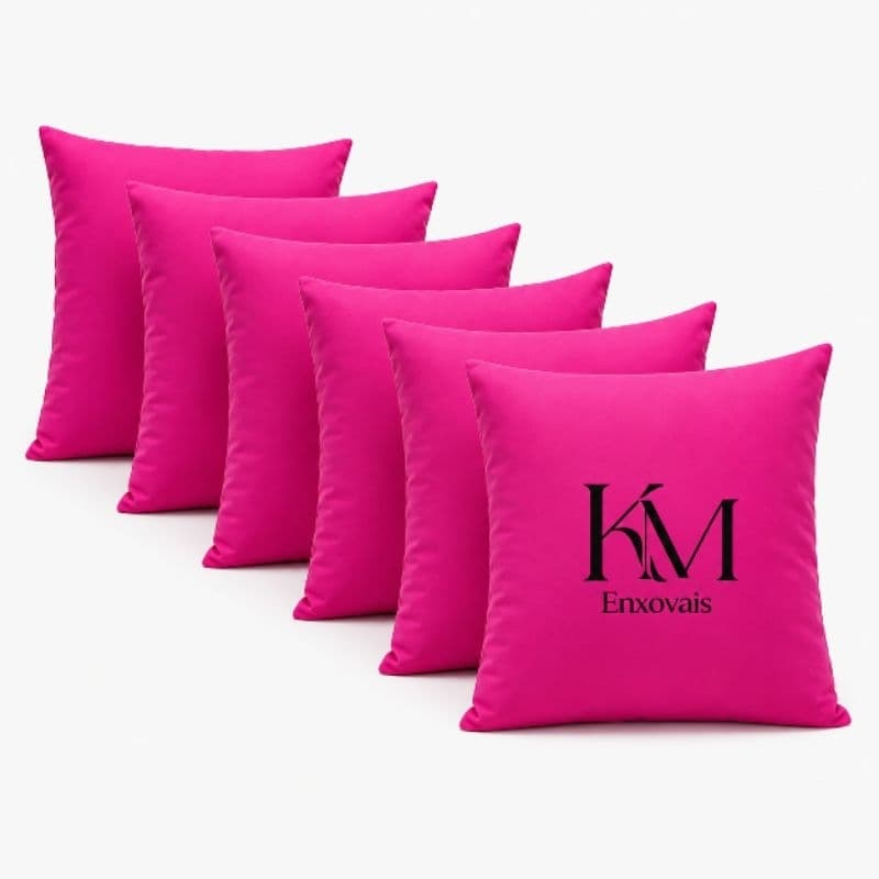 kit com 6 almofadas em Oxford lisas,para decoração,sala quartos e escritórios