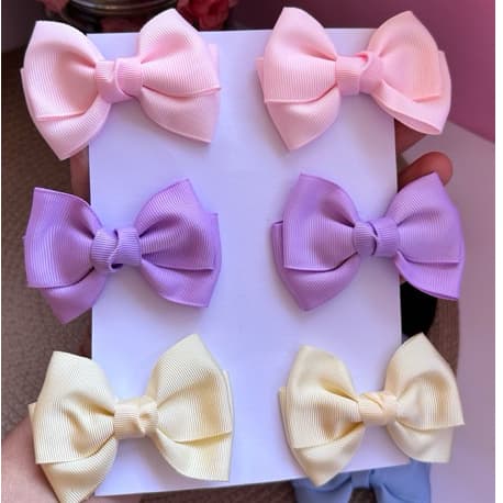 Par de Laços Infantil para Menina Laço de Cabelo Feminino Acessório Infantil Parzinho de Laço