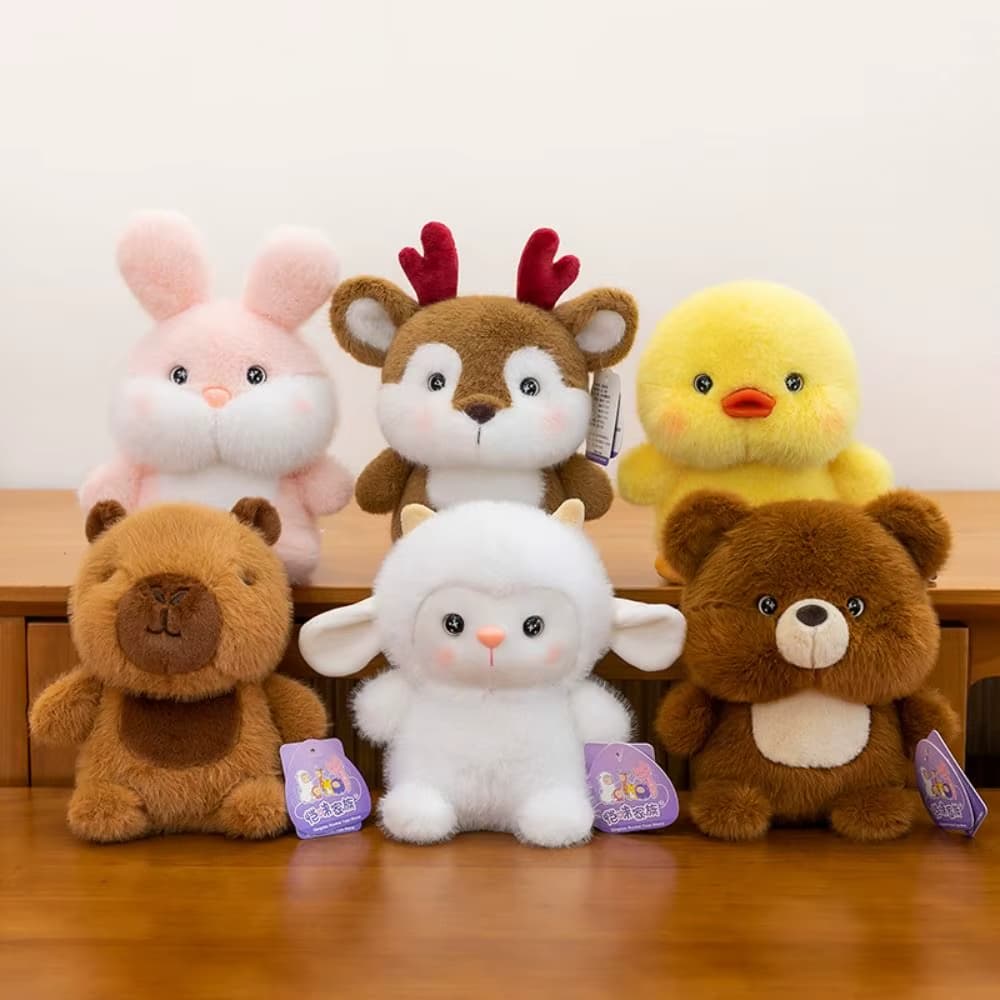 20cm pelúcia companheiro boneca capivara elefante animal de pelúcia travesseiro urso de pelúcia animal brinquedo