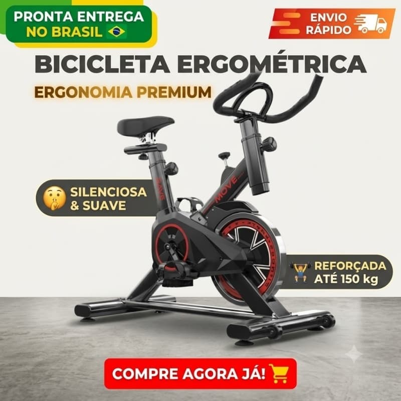 Bicicleta Ergométrica Spinning Fitness para Casa com Ajuste de Resistência - Pronta Entrega