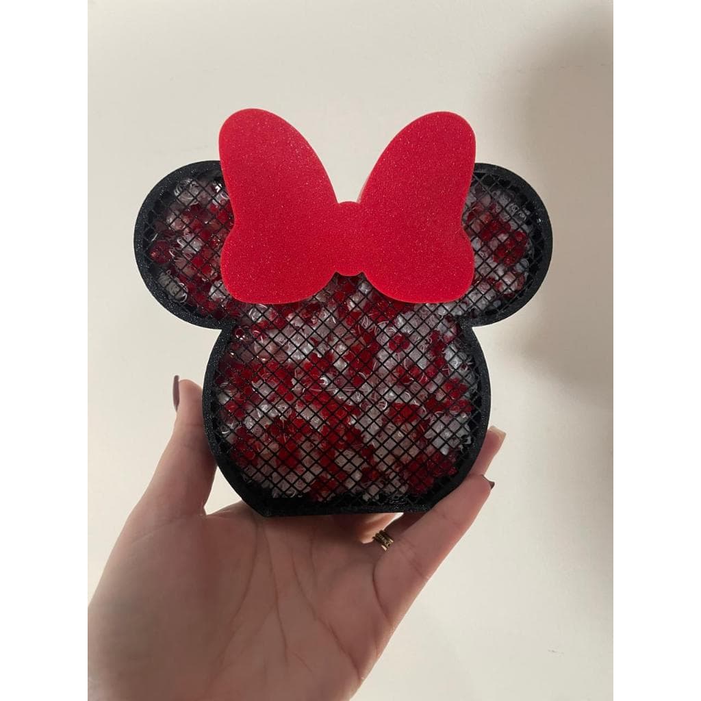 Cabeça Decorativa Minnie Vermelha
