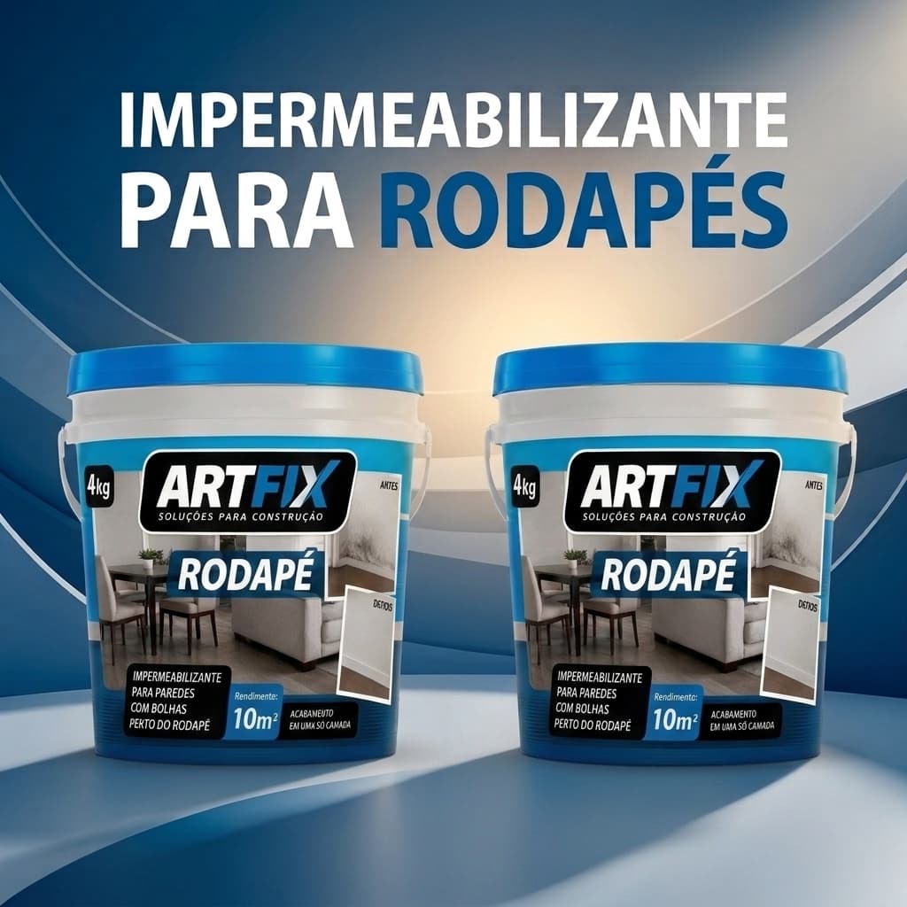 Rodapé 4KG para Impermeabilizante de Paredes Internas e Externas - Protege Contra Umidade