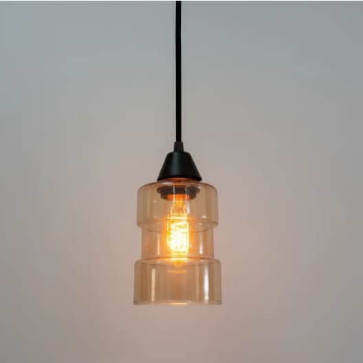 Luminária Pendente Vidro Tubo