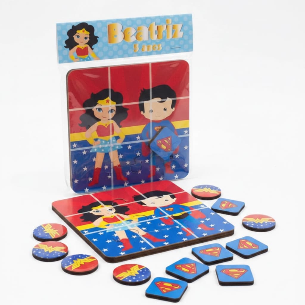 Kit 15 Jogos Da Velha Personalizado Em MDF Com Tabuleiro Para Lembrancinha Brindes