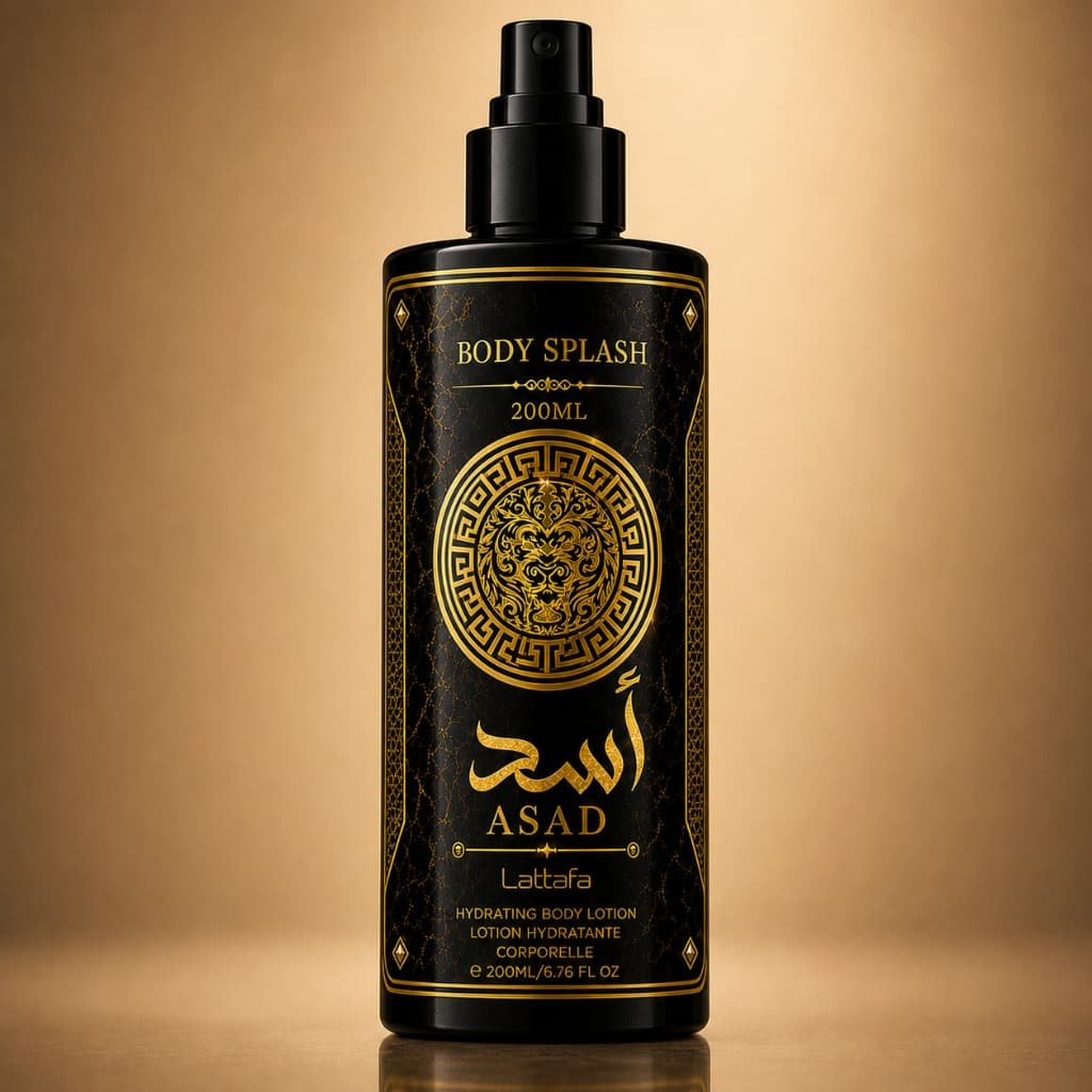 Kit ate 3 Body Splash Asaad Arabe Masculino 200ml - Perfume Corporal
