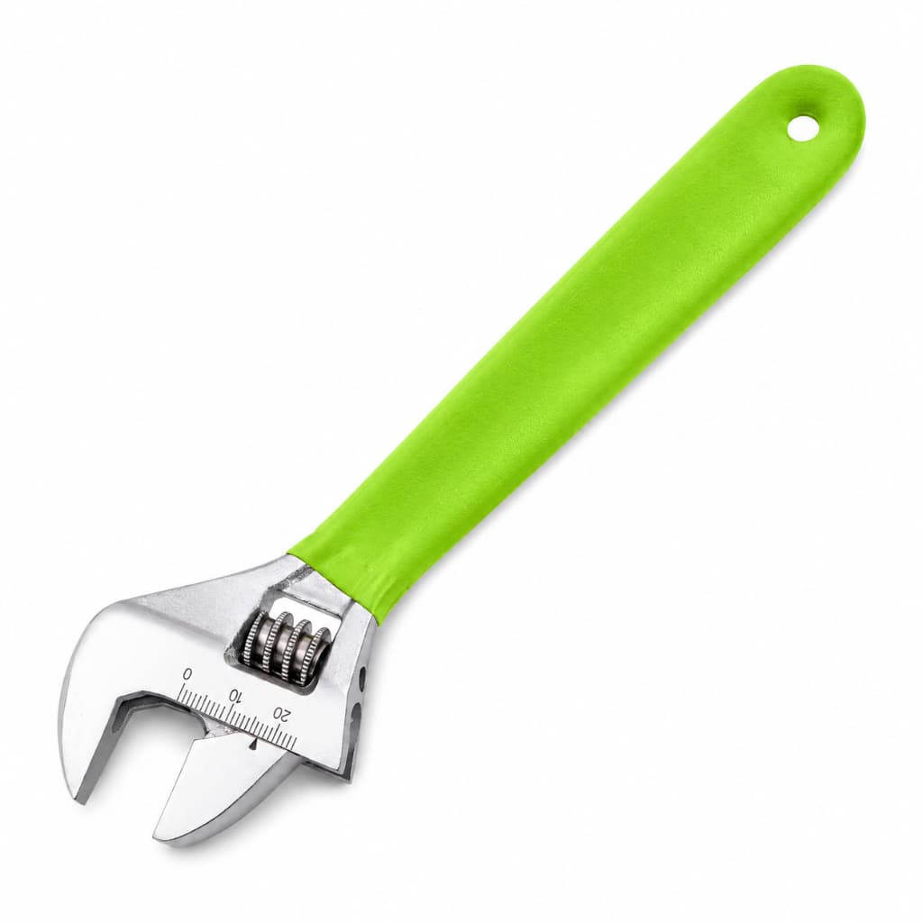 Chave Inglesa Ajustável 8 Polegadas 200mm Aço Carbono Profissional Universal para Porcas e Parafusos, Cabo Emborrachado