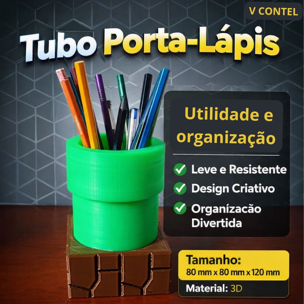 Tubo porta lapis