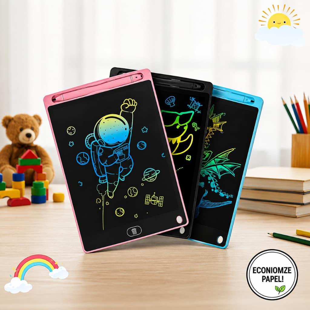 KIT5/10/15/20 Lousa Mágica LCD 10 Polegadas Tablet Infantil para Escrever e Desenhar