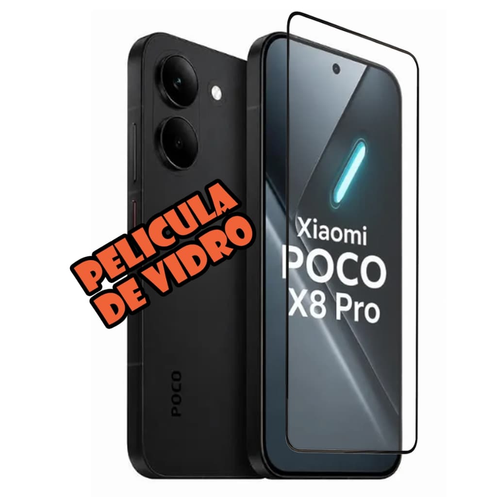 Película de vidro 3D Para Xiaomi Poco X8 Pro