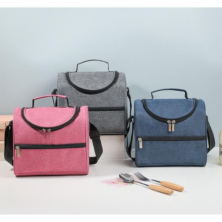Bolsa Termica Marmita com Alça Transversal Grande Porta Lanche Bebida Viagem