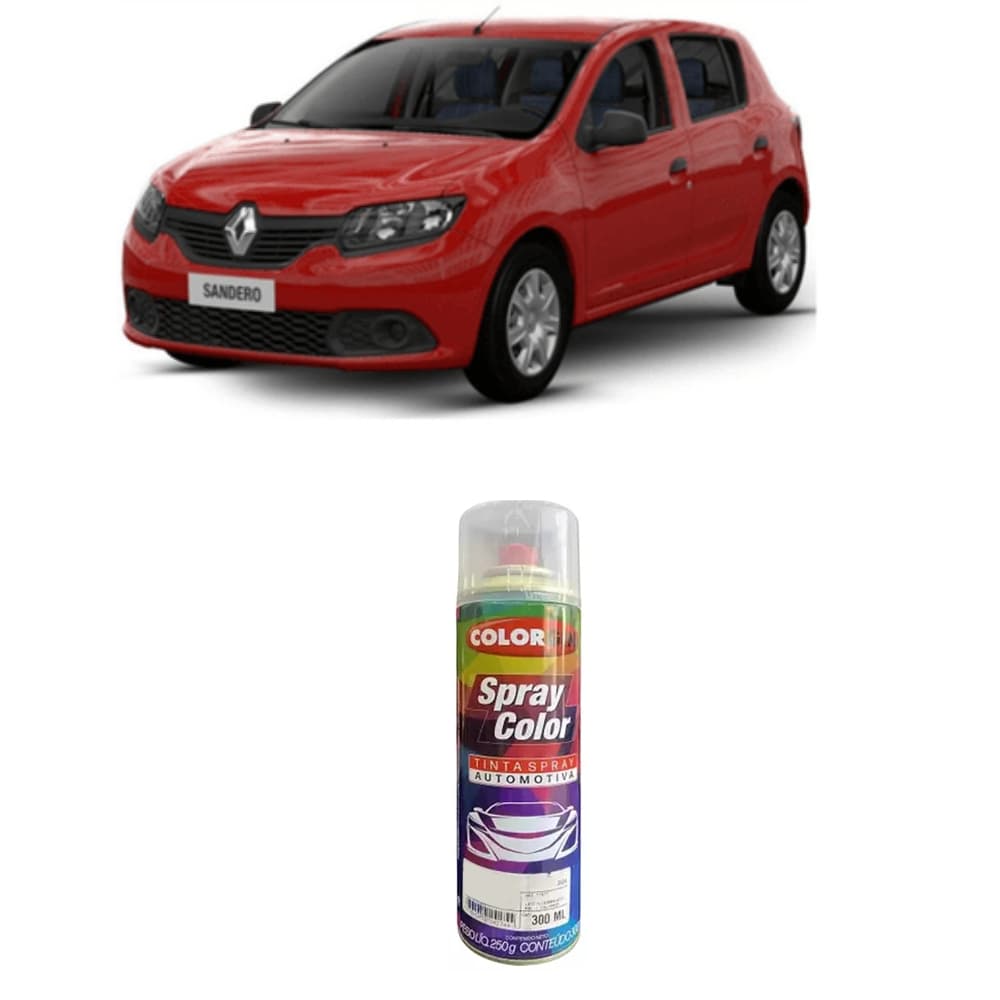 Tinta Automotiva Colorgin Vermelho Vivo Renault Spray