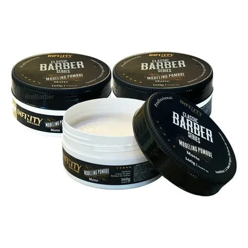 Pomada Modeladora Infinity Looks Hair Classic Barber Matte 160g Efeito Seco Cabelo Masculino