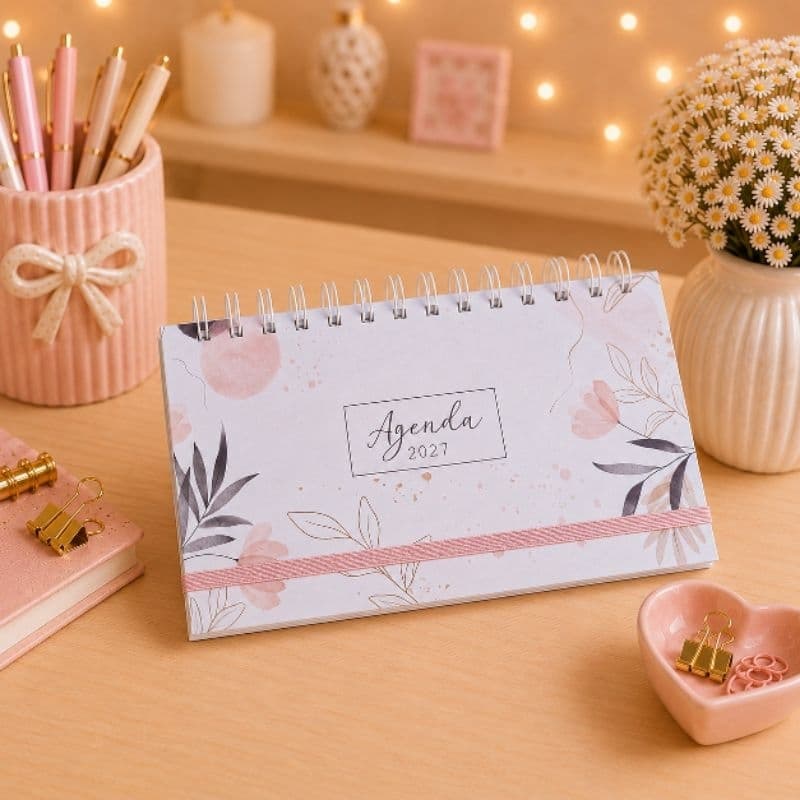 Agenda Semanal Slim 2027 - Personalizada com nome