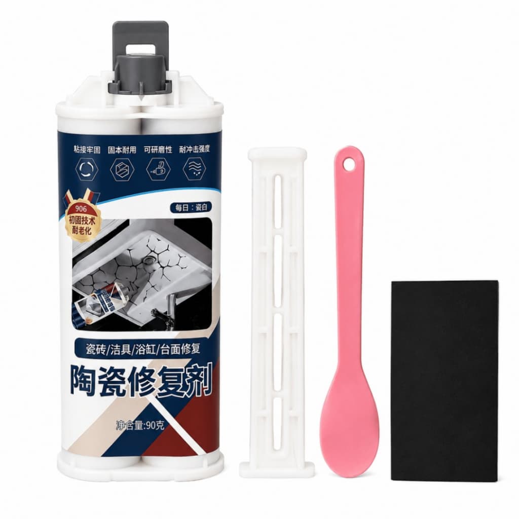 KIT PASTA DE REPARO DE AZULEJOS E CERÂMICA 90g