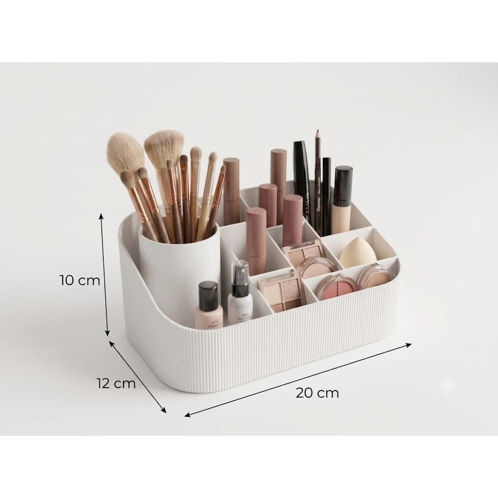 Organizador de Maquiagem Porta Pincéis Porta Maquiagem Organizador de Bancada Skincare Cosméticos Multiuso