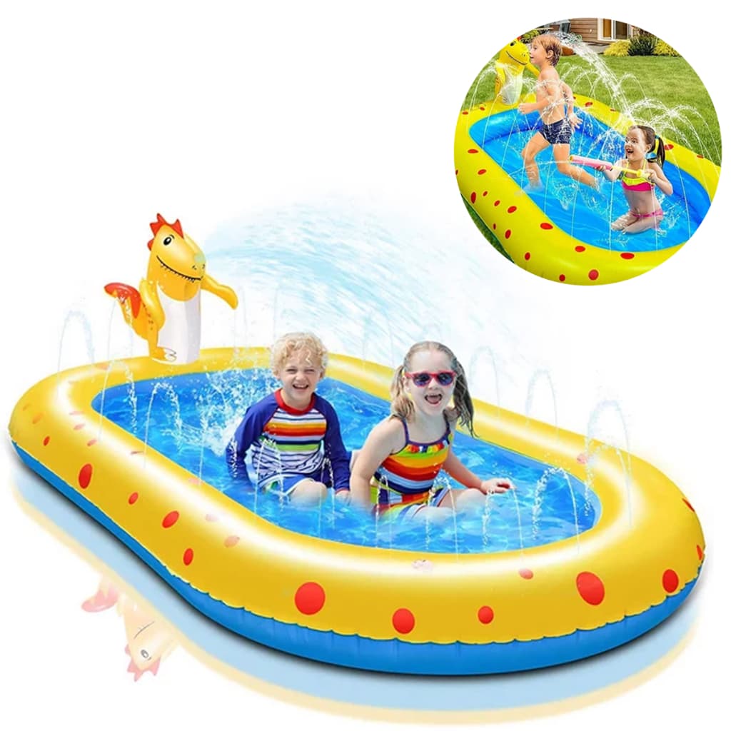 Piscina Dinossauro Inflável Playground Chafariz Infantil