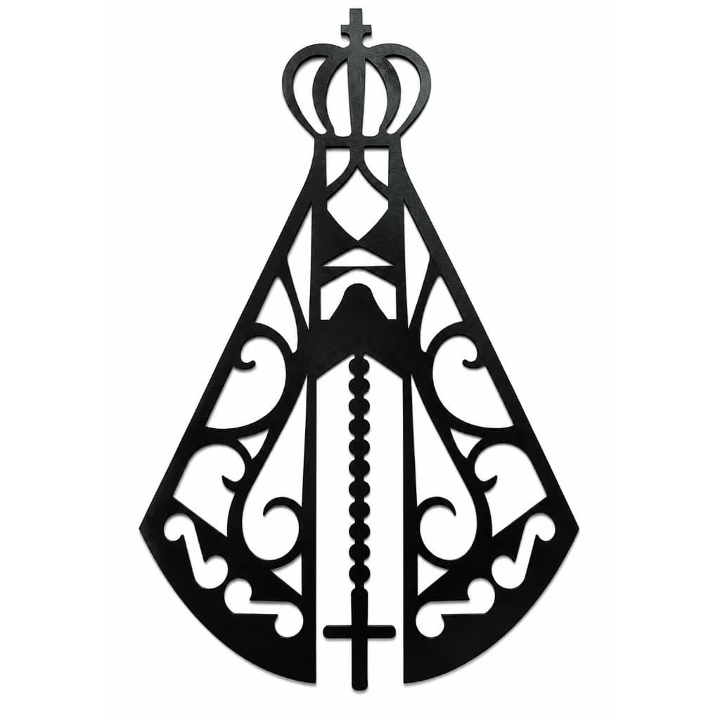 Quadro Decorativo De Nossa Senhora Aparecida Em Chapa De Aço