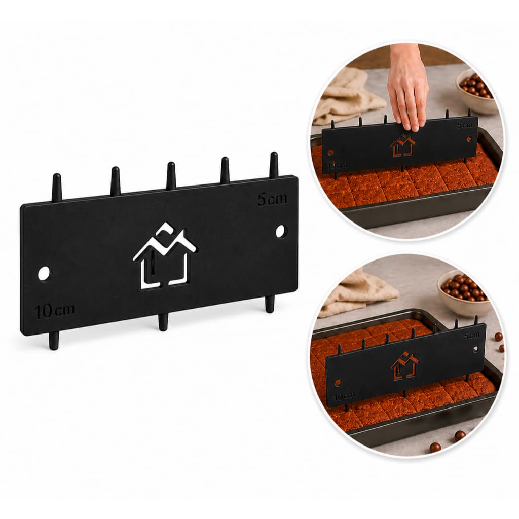 Regua Marcador de Bolo 5cm e 10cm Espatula Cortador Divisor de Bolo Confeitaria Preciso Profissional