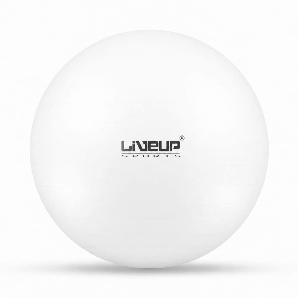 Overball Mini Bola de Pilates Gym Ball 25cm Branca Liveup
