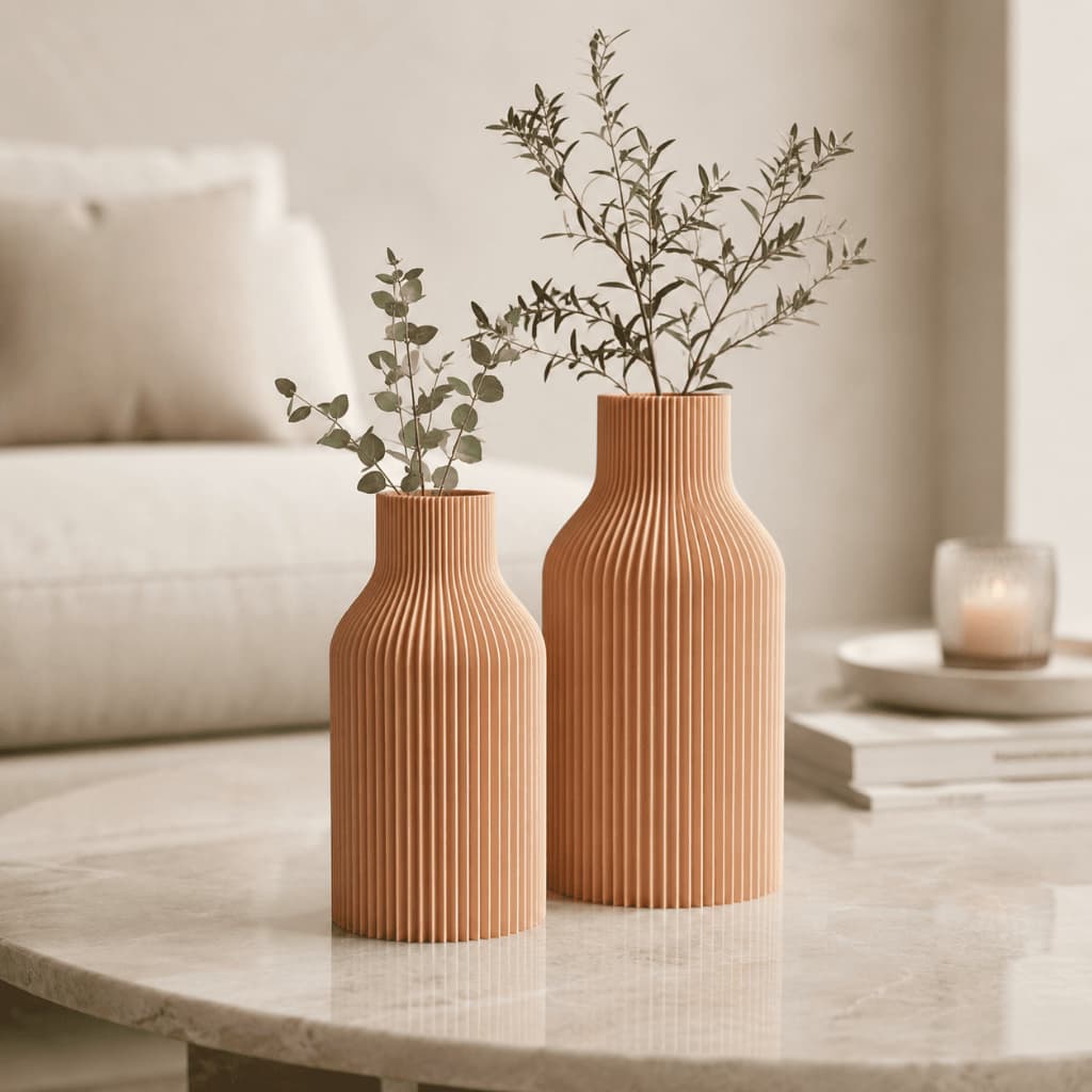 Vaso Jarro Decorativo Estilo Japandi Nórdico Centro De Mesa Sala Rack Decoração Minimalista Moderno Planta Artificial