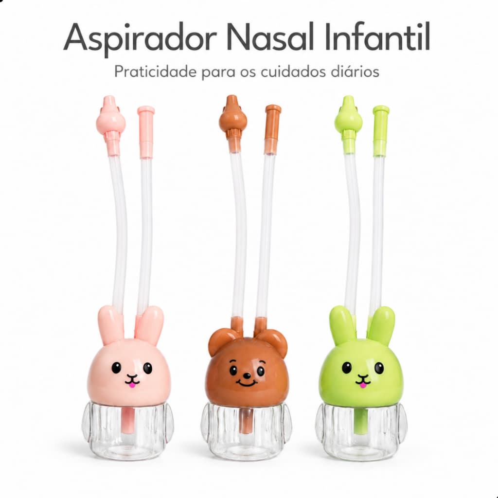 Aspirador nasal infantil Bebe Sugador Tira Catarro Desentope Lavagem Nasal Manual Diversos Modelos