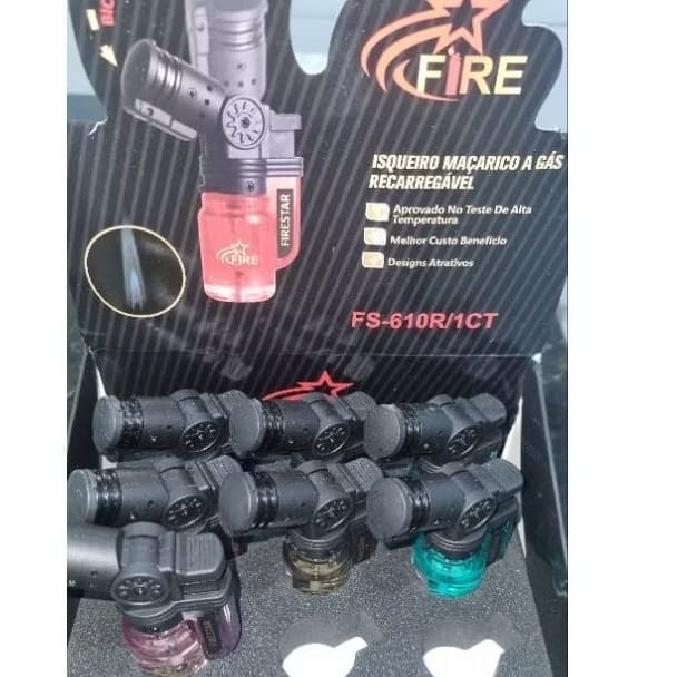 Mini Maçarico Portátil Recarregável - Ignição Automática, Controle de Chama, Compacto e Funcional