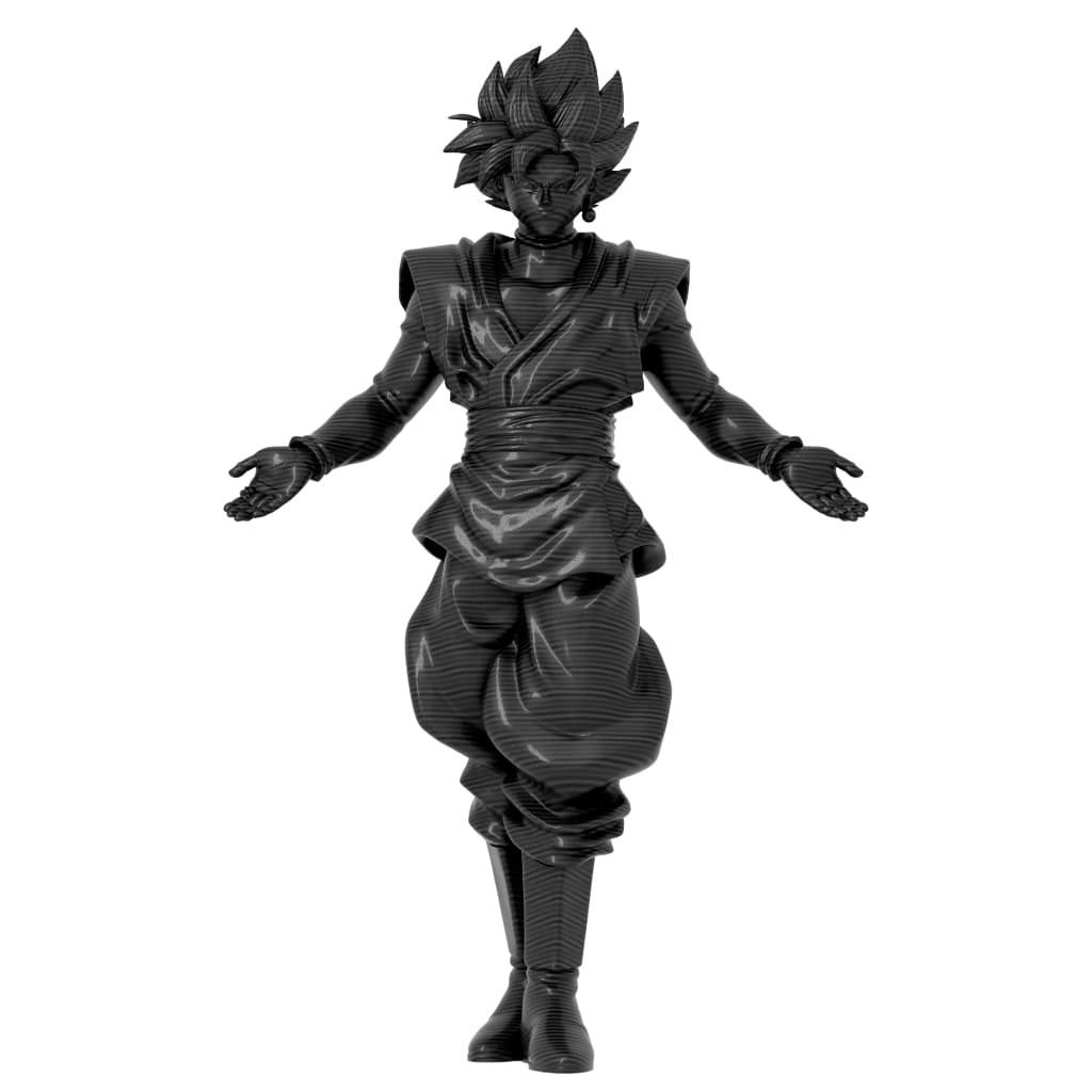 Action Figure Goku Black Dragon Ball Super Cor Única - Boneco Colecionável Goku Black de Dragon Ball Super
