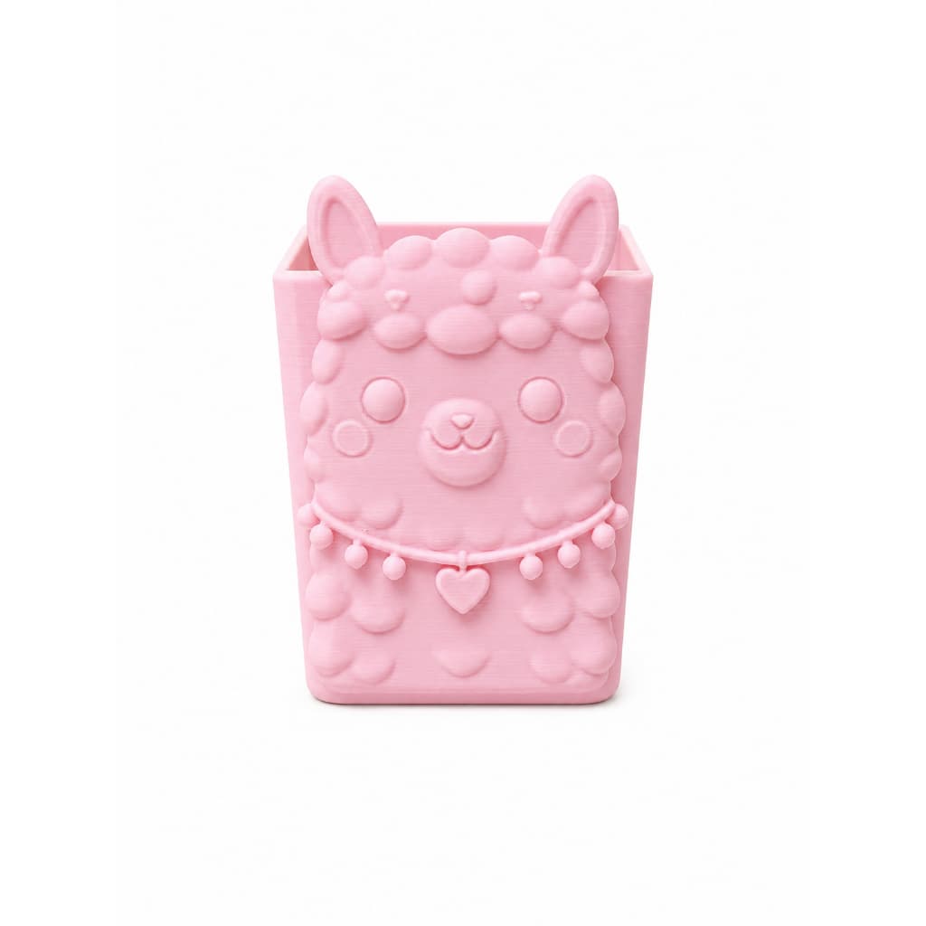 Porta Lápis Lhama Fofo Organizador De Mesa Infantil Menina e Menino