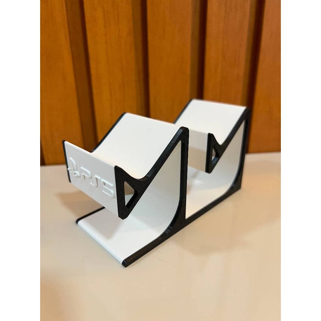 Suporte Duplo para Controles PS5 | Organizador de Mesa Gamer