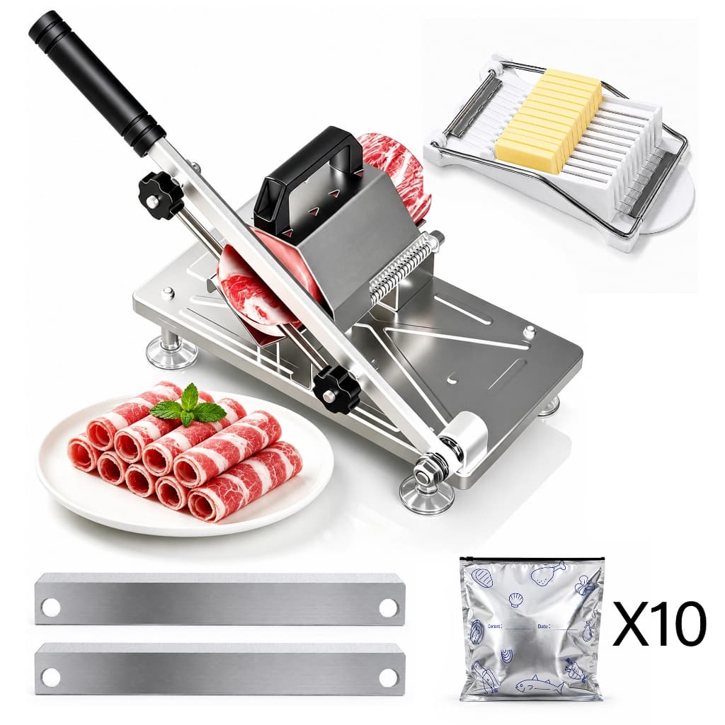 Cortador De Carne Congelada Inox Fatiador Manual
