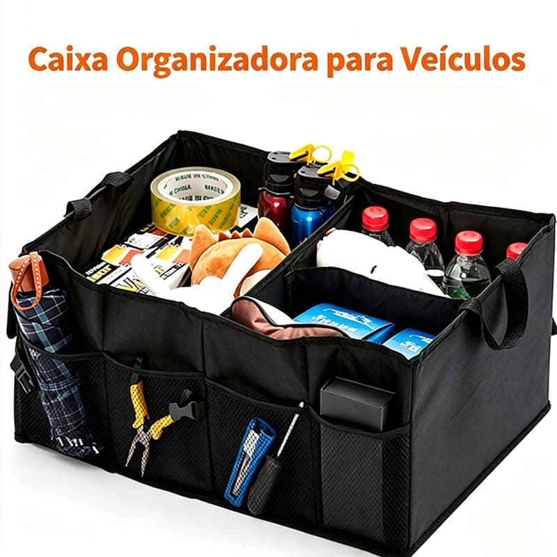 Organizador de Carro Dobrável - Perfeito para Roupas, Viagens e Organização de Guarda-Roupas