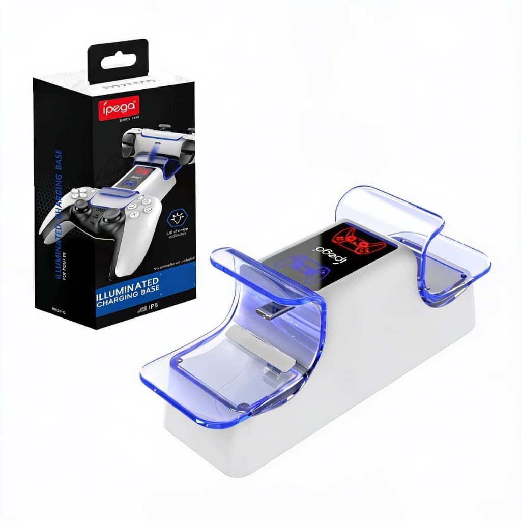 Dock Duplo Compatível com Controle Manete Playstation 5 Base Carregadora Indicador Led
