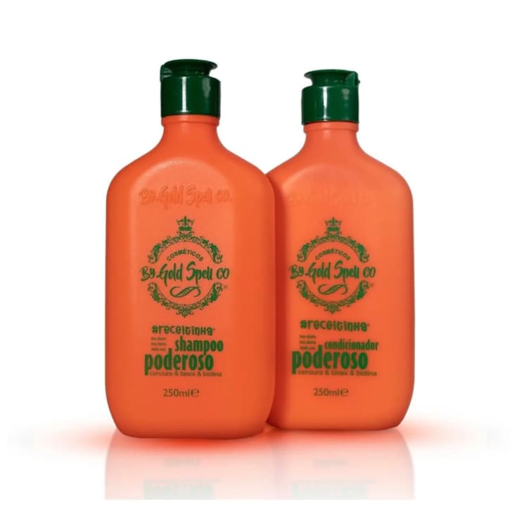 Shampoo e Condicionador PODEROSO Gold Spell - Fortalece, Crescimento e Cuidado Diário