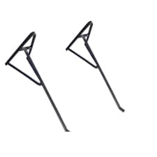 kit 2 Suporte Reforçado “A” de Parede para Xaxim, Vasos e Plantas - 28cm + kit Instalação