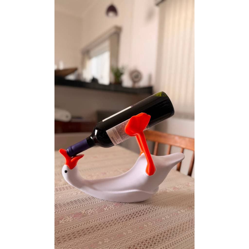Porta Vinho Pato 3D Divertido Suporte para Garrafa Decoração Criativa