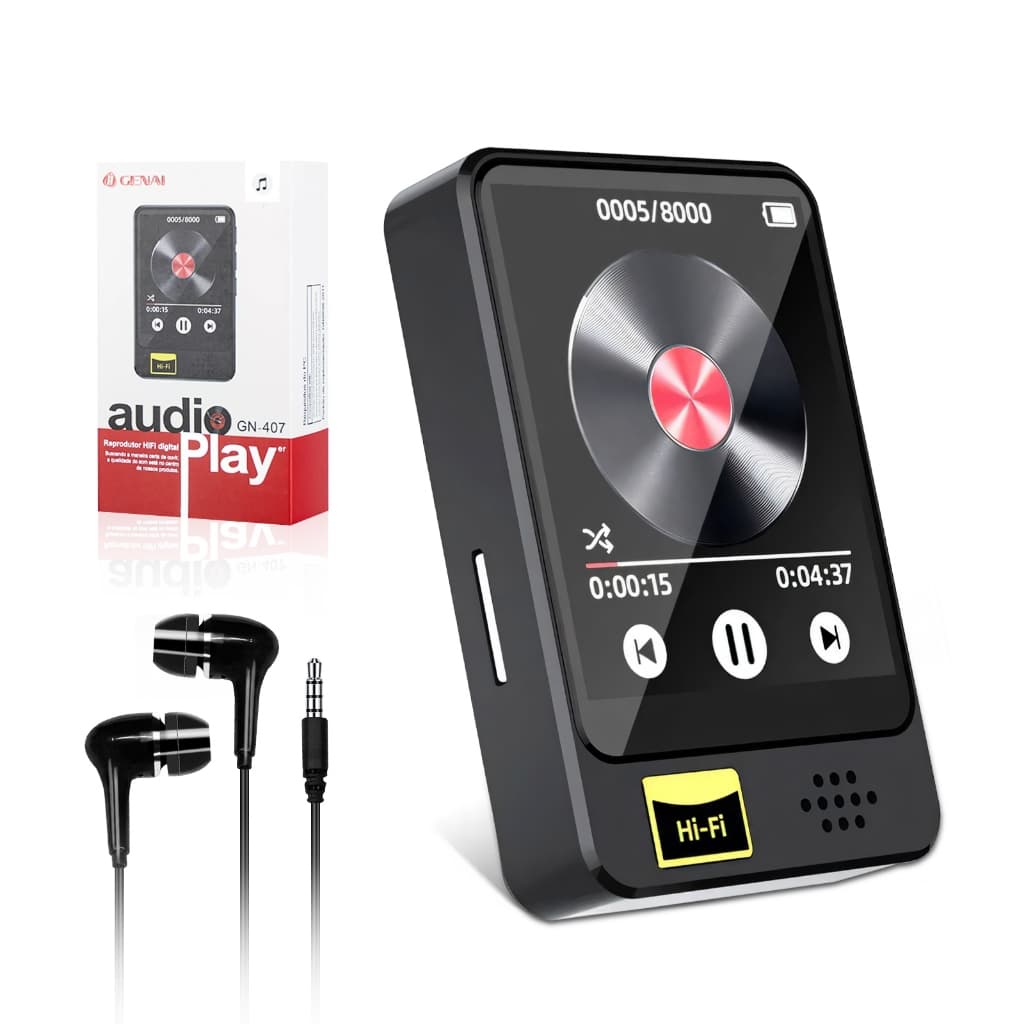 Mini Walkman MP3 Player with 1.8-inch Touchscreen, Bluetooth, and Portable TF Card Reader.