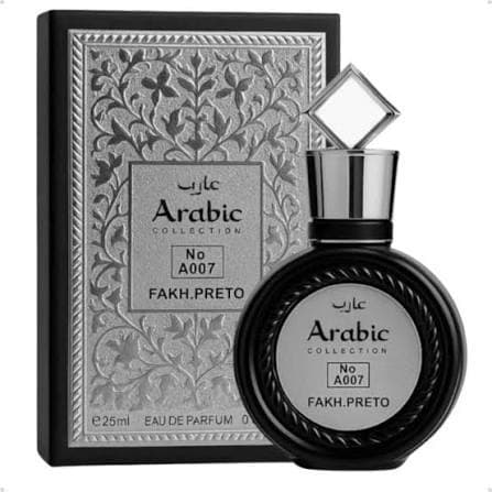 Perfume Árabe A007 Arabic Fakh.Preto 25ml*Collection Masculino