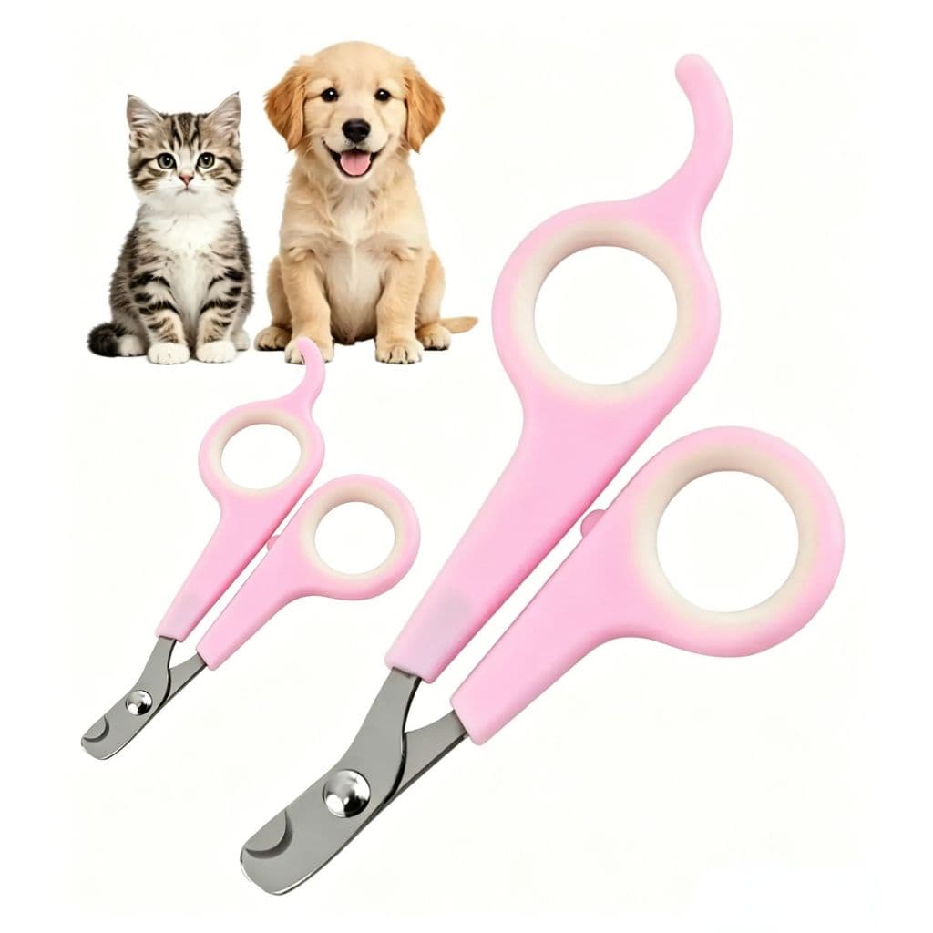 Corta Unhas Pet Kit 2 Peças Para Pequenos Cães E Gatos Seguro, Prático e Não Machuca as Unhas