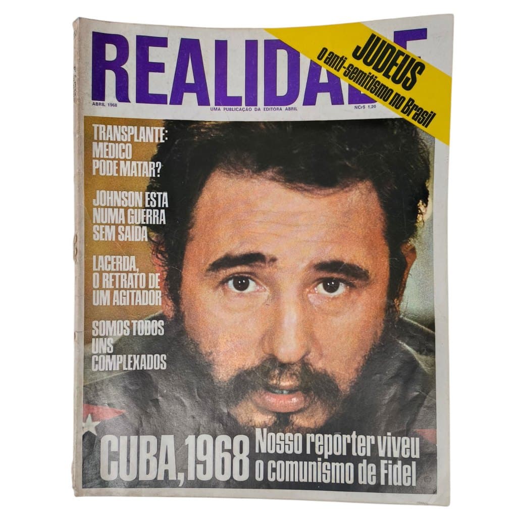 Revista Realidade Abril de 1968 - Fidel Castro na capa